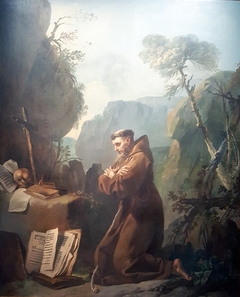 Saint François d'Assise en prière by Jean-Baptiste Marie Pierre