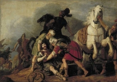 Saul struck blind on his way to Damascus by Gerrit Claesz Bleker