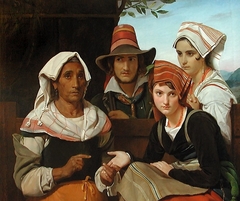 Scene of brigands with the fortune teller by François-Joseph Navez