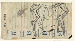 Schets van een paard by Leo Gestel