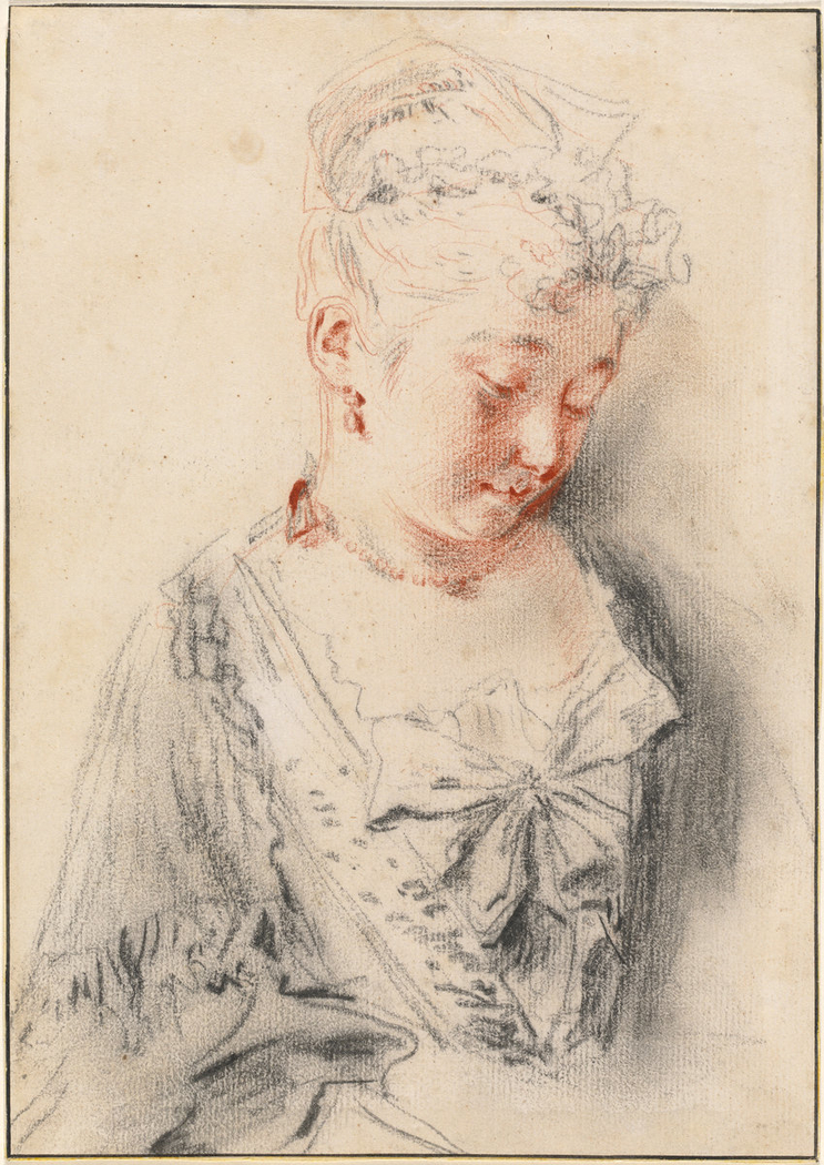 Seated Woman Looking Down