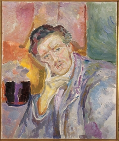 Self-Portrait with Hand under Cheek by Edvard Munch