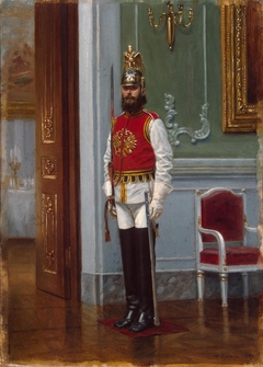 "Sentry of the Life-Guards Horse Regiment in the Winter Palace" by Narkiz Bunin
