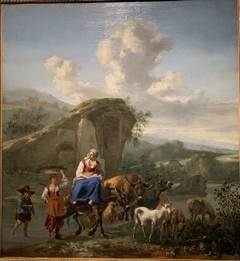Shepherds at a Ford by Hendrick Mommers
