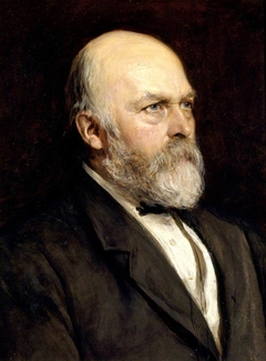 Sir Arthur Hallam Elton, 7th Bt MP (1818-1883) by Hubert von Herkomer