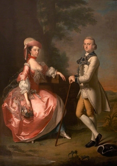 Sir John Pole, 5th Bt (c.1733–1760) and Elizabeth Mills, Lady Pole (1737–1758) by Thomas Hudson