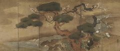 Six panel screen by Kanō Tsunenobu