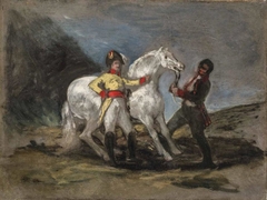 Sketch for a Portrait of an Officer of the King's Dragoons
