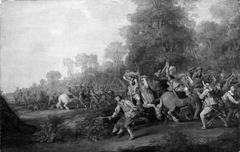 Skirmish between Horsemen and Foot-Soldiers by Herman Doncker