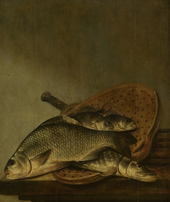 Still life with fish by Pieter de Putter