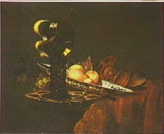 Still life with roemer and fruit