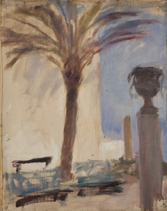 Taormina (Palms near the Hotel) by Jan Ciągliński