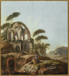 Temple of Minerva Medica in Rome by Jean-Baptiste Pillement