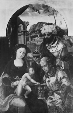 The Adoration of the Kings by Follower of Pieter Coeck van Aelst