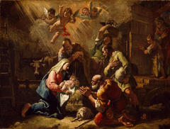 The Adoration of the Shepherds by Francesco Fontebasso