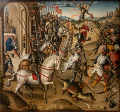 The battle of St. Henry II against the disbelievers by Master of the legend of St Barbara