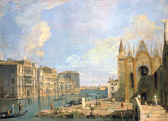 The Grand Canal from Campo della Carità by Canaletto