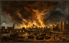 The Great Fire ot the City of London in 1666 by Lieve Verschuier