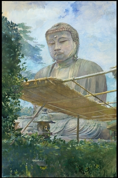 The Great Statue of Amida Buddha at Kamakura, Known as the Daibutsu, from the Priest's Garden