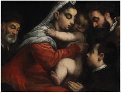 The Holy Family with Donors