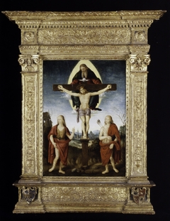 The Holy Trinity with Saint John the Baptist and Saint Sebastian by Timoteo Viti