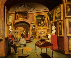 The Interior of the National Gallery of Scotland, c 1867 - 1877