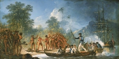'The Landing at Tanna [Tana], one of the New Hebrides'