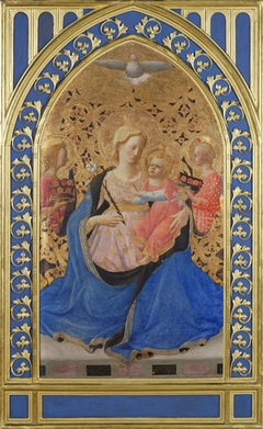 The Madonna of Humility with Angels by Attributed to Zanobi Strozzi