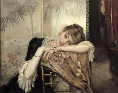 The Parisienne (Virginie) by Albert Edelfelt