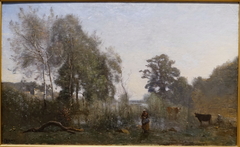 The Ponds of Ville d'Avray by Jean-Baptiste-Camille Corot