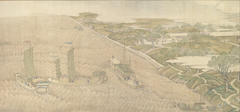 The Qianlong Emperor's Southern Inspection Tour, Scroll Four: The Confluence of the Huai and Yellow Rivers (Qianlong nanxun, juan si: Huang Huai jiaoliu) by Xu Yang