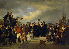 The Reception of Thorvaldsen on Toldboden in Copenhagen the 17th of September 1838