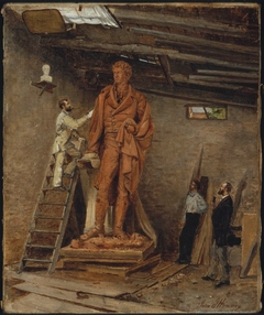 The Sculptor's Studio by John J Hammer