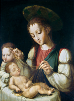 The Virgin and Child with the Infant Saint John the Baptist by Luis de Morales