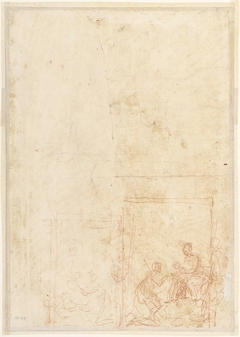 Twee kleine schetsen van het Mystiek huwelijk van de heilige Catharina by Ottavio Vannini