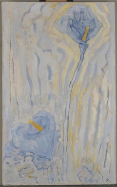 Two arum lilies by Piet Mondrian