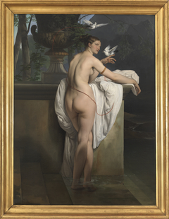 Venus playing with two doves