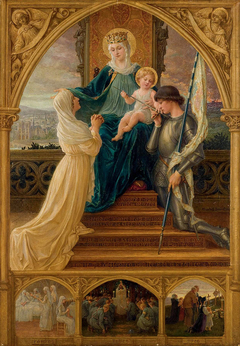 Vierge À L'enfant, Entre Sainte Geneviève Et Jeanne D'arc by Elisabeth Sonrel