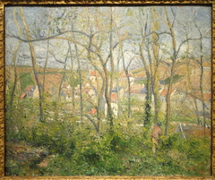 View of l'Hermitage through Trees, Pontoise