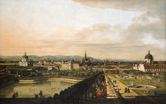 View of Vienna from the Belvedere by Bernardo Bellotto