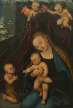 Virgin and Child adored by the infant St John