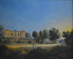 Vue sud du parc et du Château de Foucaud by Jean-Louis Petit