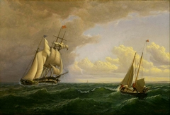 Whaler off the Vineyard - Outward Bound by William Bradford