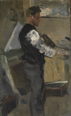 Willy Finch in the Studio by James Ensor
