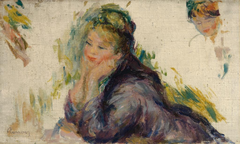 Woman Leaning on Her Elbows by Auguste Renoir