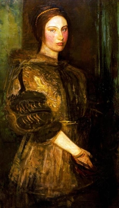 Young Woman in Fur Coat
