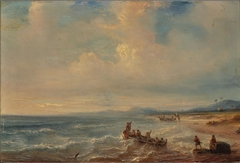 A Bay at the Mediterranean Sea by Théodore Gudin