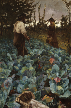 A Cabbage Garden by Arthur Melville