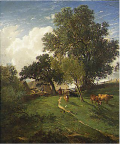 A Landscape by Émile Lambinet