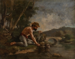 A Man Fishing
